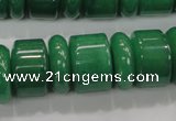 CAJ12 15.5 inches 6*18mm & 12*18mm rondelle green aventurine beads