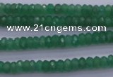 CAJ15 15.5 inches 4*6mm faceted rondelle green aventurine beads