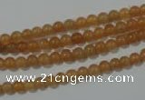 CAJ350 15.5 inches 4mm round red aventurine beads wholesale