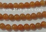 CAJ351 15.5 inches 6mm round red aventurine beads wholesale