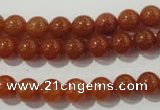 CAJ352 15.5 inches 8mm round red aventurine beads wholesale