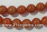 CAJ353 15.5 inches 10mm round red aventurine beads wholesale