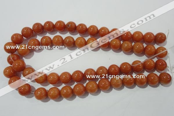 CAJ355 15.5 inches 14mm round red aventurine beads wholesale