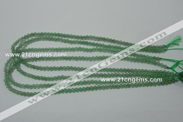 CAJ400 15.5 inches 4mm round green aventurine beads wholesale