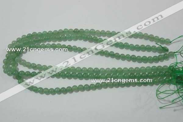 CAJ401 15.5 inches 6mm round green aventurine beads wholesale