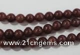 CAJ451 15.5 inches 6mm round purple aventurine beads wholesale