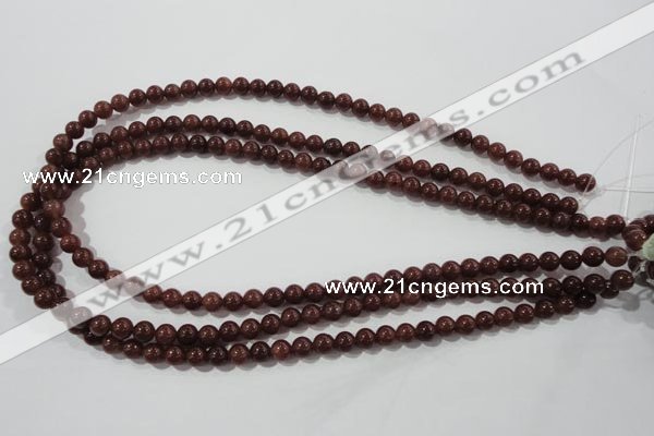 CAJ451 15.5 inches 6mm round purple aventurine beads wholesale