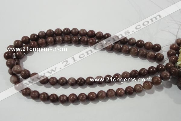 CAJ454 15.5 inches 10mm round purple aventurine beads wholesale