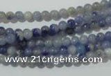 CAJ500 15.5 inches 4mm round blue aventurine beads wholesale