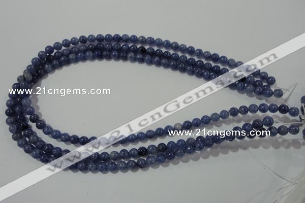 CAJ501 15.5 inches 6mm round blue aventurine beads wholesale