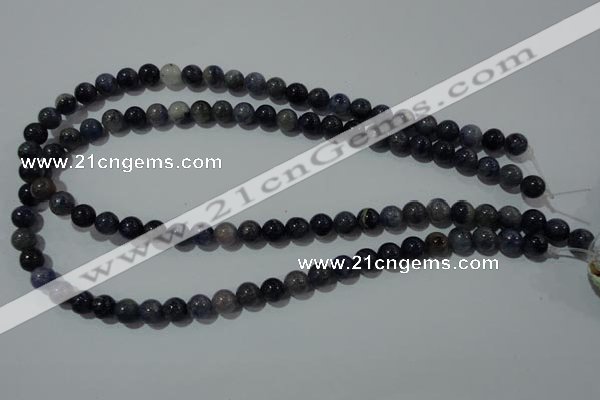 CAJ502 15.5 inches 8mm round blue aventurine beads wholesale