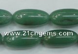 CAJ53 15.5 inches 12*26mm rice green aventurine jade beads wholesale