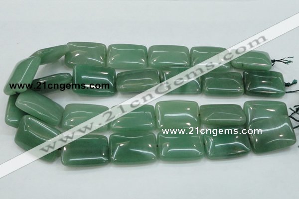 CAJ54 15.5 inches 22*30mm rectangle green aventurine jade beads wholesale