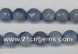 CAJ563 15.5 inches 10mm faceted round blue aventurine beads wholesale