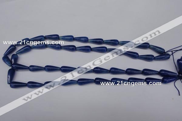 CAJ573 15.5 inches 7*18mm teardrop blue aventurine beads wholesale