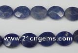 CAJ580 15.5 inches 10*12mm faceted oval blue aventurine beads wholesale