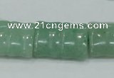 CAJ60 15.5 inches 18*25mm flat bamboo green aventurine jade beads