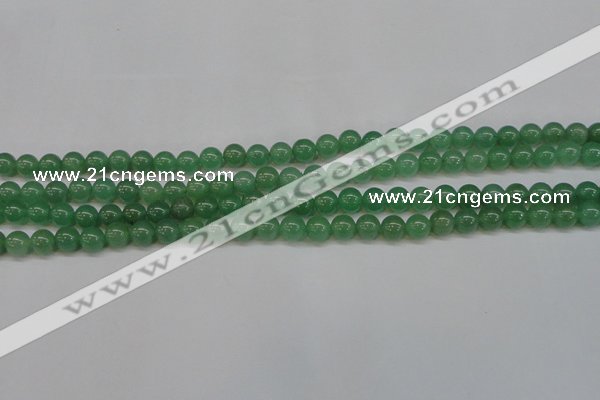 CAJ602 15.5 inches 8mm round A grade green aventurine beads