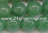 CAJ617 15.5 inches 18mm round AA grade green aventurine beads