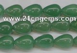 CAJ632 15.5 inches 10*14mm teardrop green aventurine beads