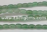 CAJ640 15.5 inches 4*6mm rice green aventurine beads