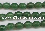 CAJ643 15.5 inches 8*10mm rice green aventurine beads