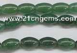 CAJ644 15.5 inches 8*12mm rice green aventurine beads