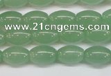 CAJ645 15.5 inches 8*12mm rice green aventurine beads