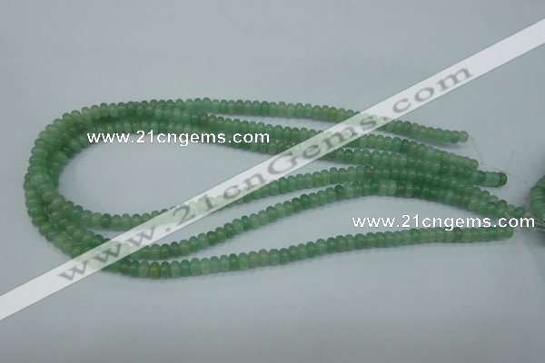 CAJ65 15.5 inches 4*6mm rondelle green aventurine beads wholesale