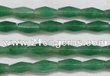 CAJ650 15.5 inches 6*12mm hexahedron green aventurine beads