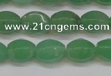 CAJ653 15.5 inches 10*14mm hexahedron green aventurine beads