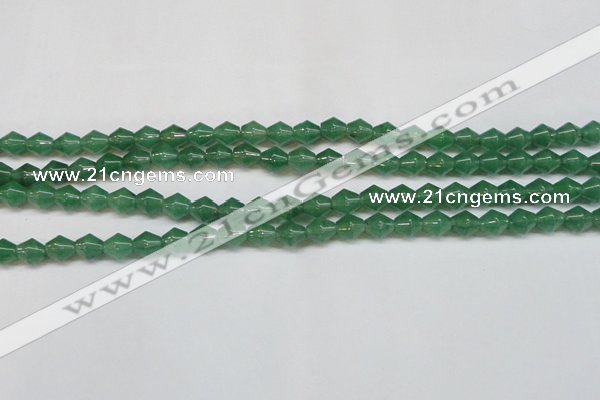 CAJ655 15.5 inches 8*8mm bicone green aventurine beads