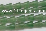 CAJ660 15.5 inches 8*10mm cone green aventurine beads