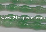 CAJ662 15.5 inches 7*14mm vase-shaped green aventurine beads