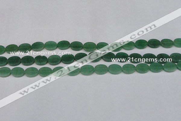 CAJ678 15.5 inches 10*14mm oval green aventurine beads