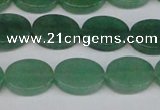 CAJ679 15.5 inches 12*16mm oval green aventurine beads