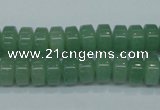CAJ68 15.5 inches 5*10mm tyre green aventurine beads wholesale