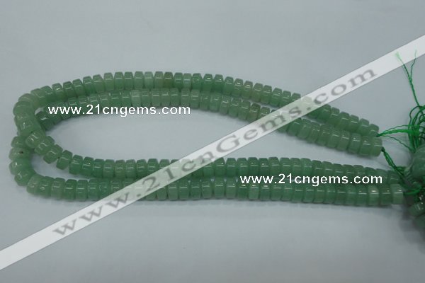 CAJ68 15.5 inches 5*10mm tyre green aventurine beads wholesale