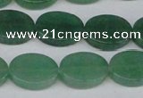 CAJ680 15.5 inches 13*18mm oval green aventurine beads