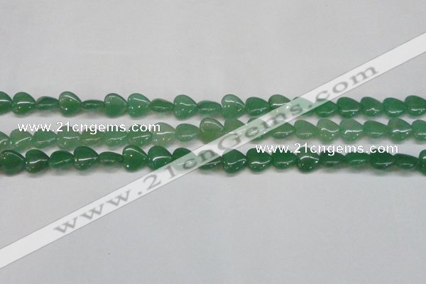 CAJ685 15.5 inches 12*12mm heart green aventurine beads