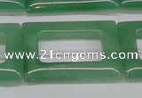 CAJ690 15.5 inches 25*35mm rectangle green aventurine beads