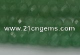 CAJ703 15.5 inches 6*10mm faceted rondelle green aventurine beads