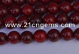 CAJ750 15.5 inches 4mm round apple jasper beads wholesale