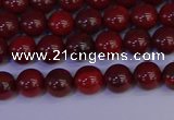 CAJ750 15.5 inches 4mm round apple jasper beads wholesale