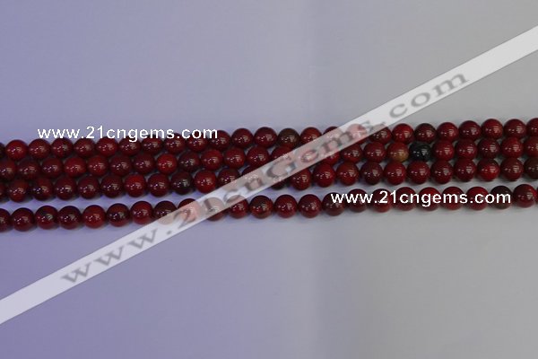 CAJ750 15.5 inches 4mm round apple jasper beads wholesale