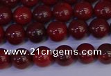 CAJ751 15.5 inches 6mm round apple jasper beads wholesale