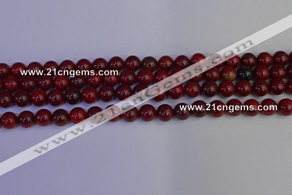 CAJ752 15.5 inches 8mm round apple jasper beads wholesale