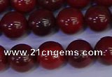 CAJ753 15.5 inches 10mm round apple jasper beads wholesale