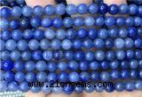 CAJ887 15 inches 6mm round blue aventurine jade beads wholesale