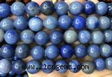 CAJ890 15 inches 12mm round blue aventurine jade beads wholesale